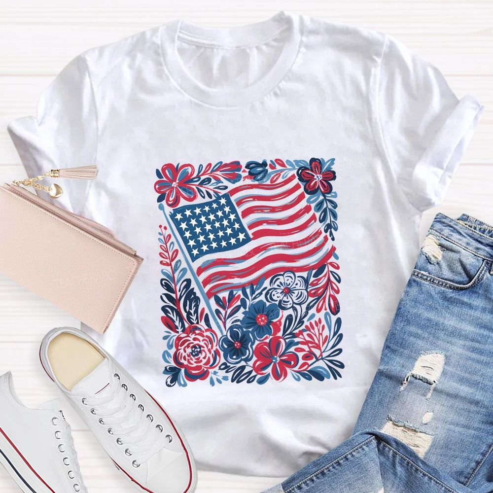 250 Years Stars Stripes 1776-2026 Teacher T-shirt