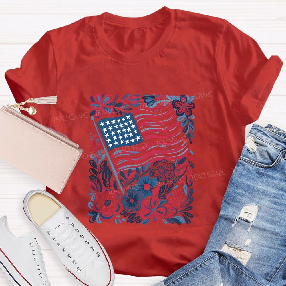 250 Years Stars Stripes 1776-2026 Teacher T-shirt