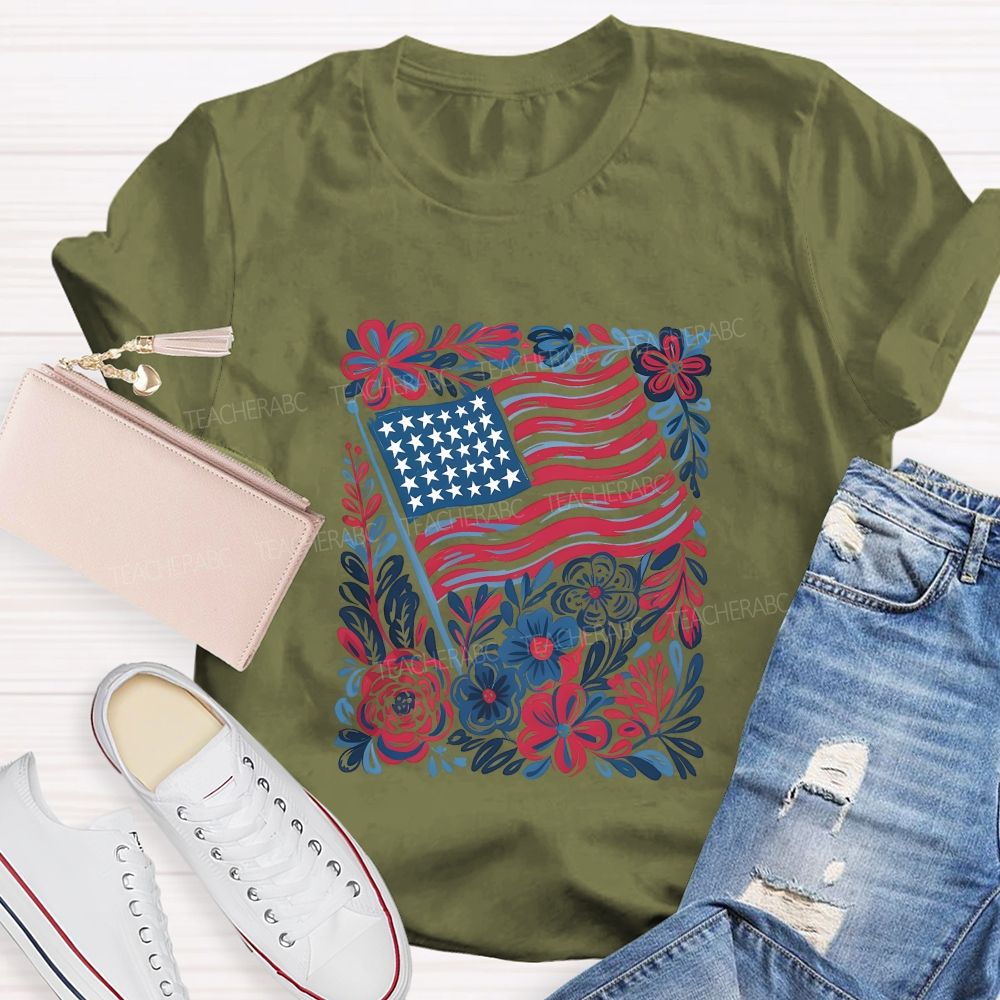 250 Years Stars Stripes 1776-2026 Teacher T-shirt