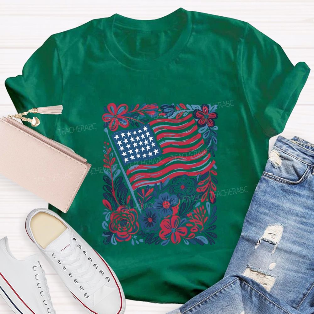 250 Years Stars Stripes 1776-2026 Teacher T-shirt