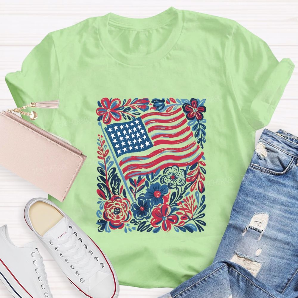 250 Years Stars Stripes 1776-2026 Teacher T-shirt