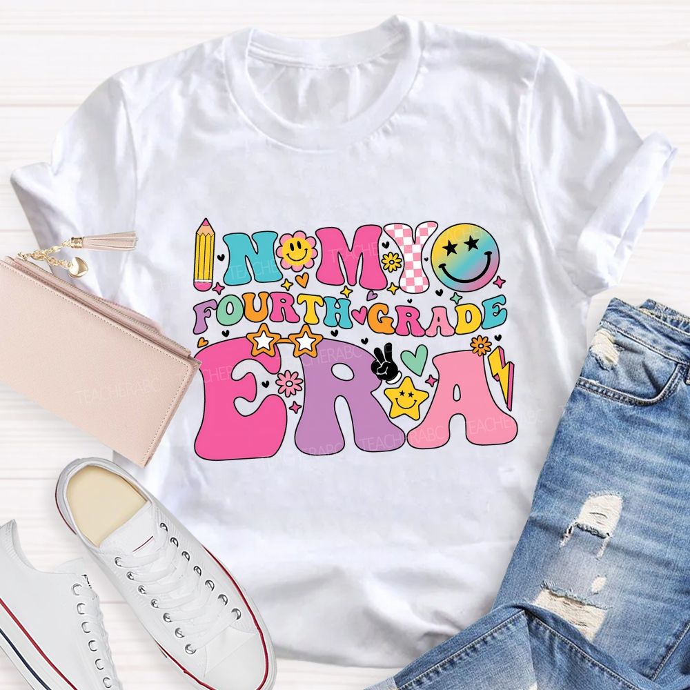Personalized Grade In My Fourth Grade Era Teacher T-shirt