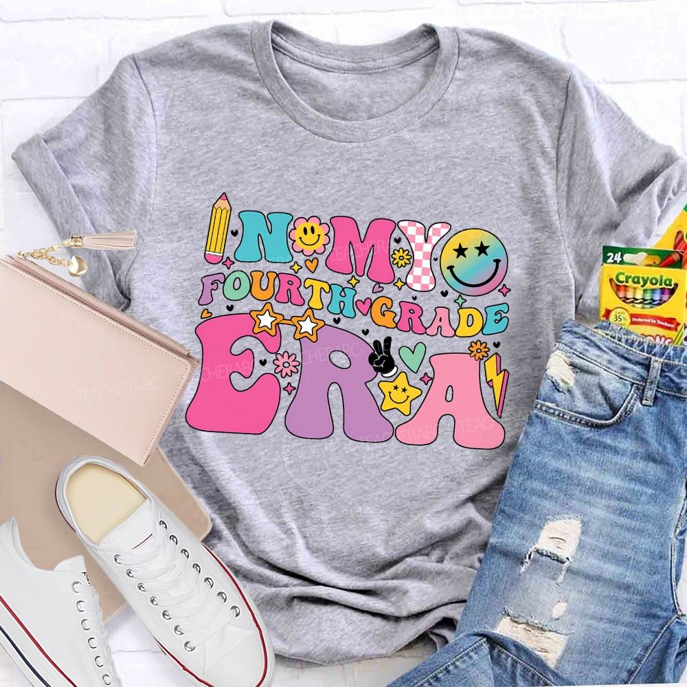 Personalized Grade In My Fourth Grade Era Teacher T-shirt