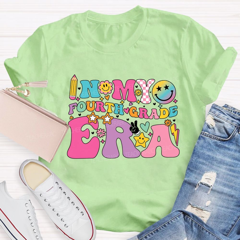 Personalized Grade In My Fourth Grade Era Teacher T-shirt