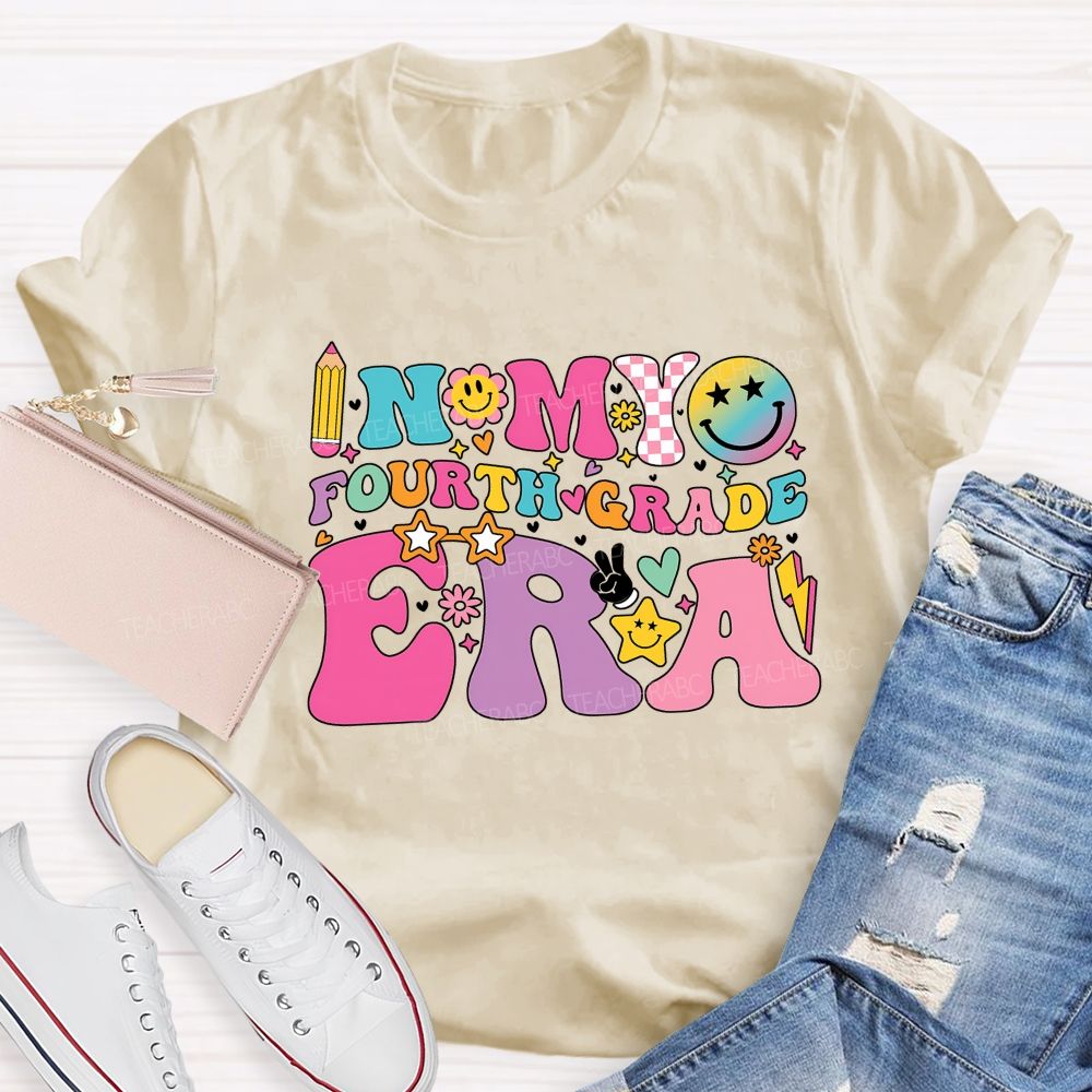 Personalized Grade In My Fourth Grade Era Teacher T-shirt