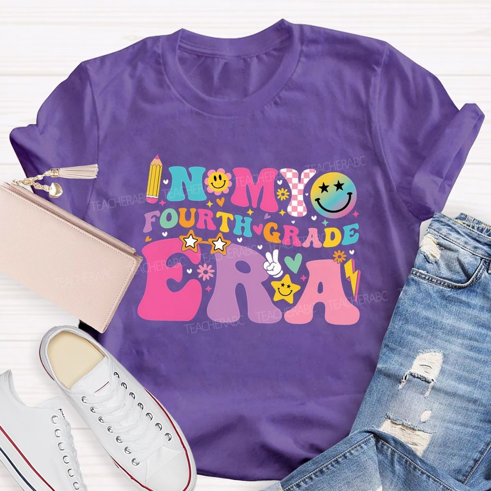 Personalized Grade In My Fourth Grade Era Teacher T-shirt