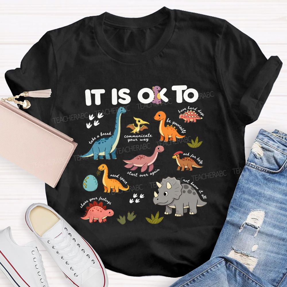 It'S Ok To Take The Break Be Yourself Need Space Teacher T-shirt