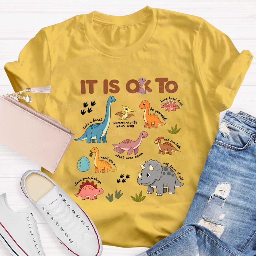 It'S Ok To Take The Break Be Yourself Need Space Teacher T-shirt