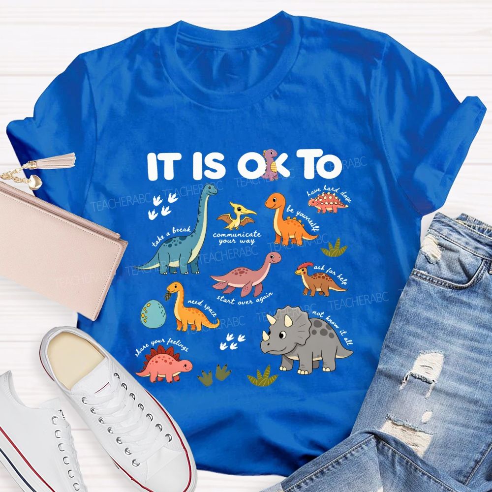 It'S Ok To Take The Break Be Yourself Need Space Teacher T-shirt