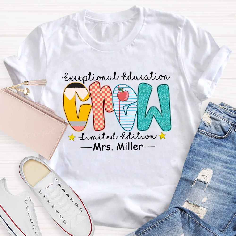 Personalized Name Exceptional Education Crew Limited Edition T-shirt