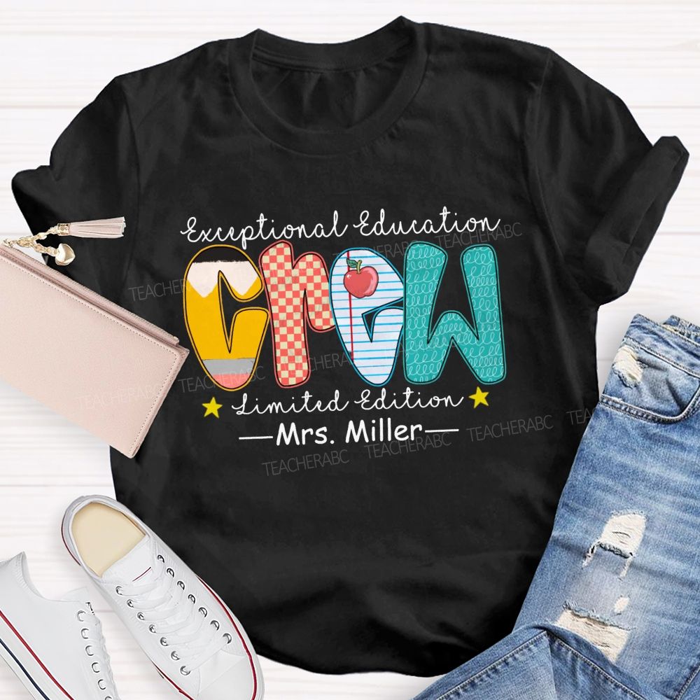 Personalized Name Exceptional Education Crew Limited Edition T-shirt