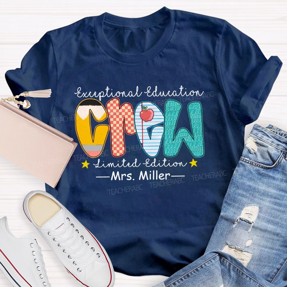 Personalized Name Exceptional Education Crew Limited Edition T-shirt