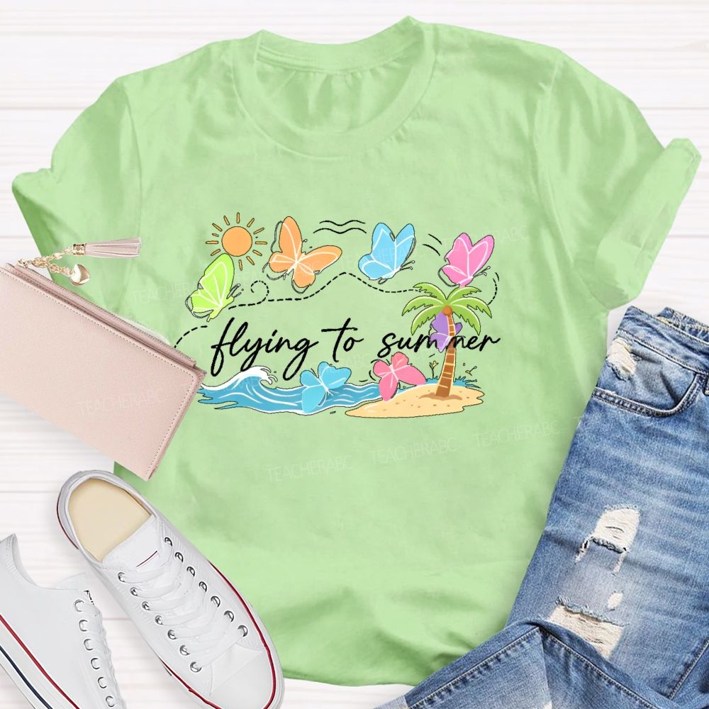 Flying To Summer  Teacher T-shirt