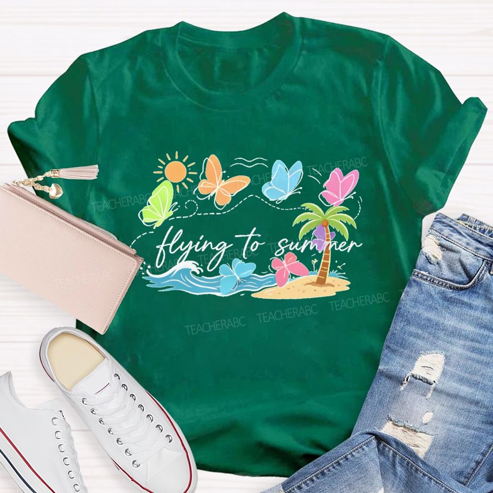Flying To Summer  Teacher T-shirt