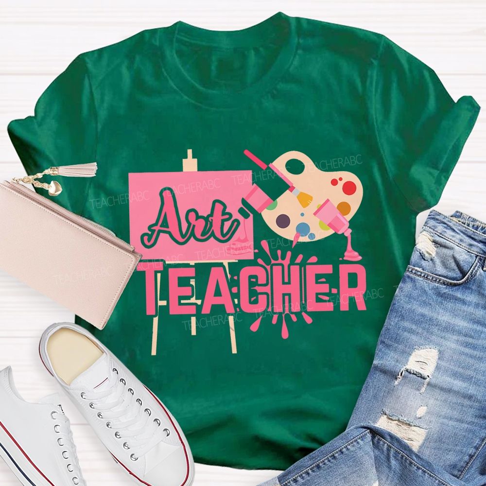 Art Teacher And Dyeing Plate Teacher T-shirt