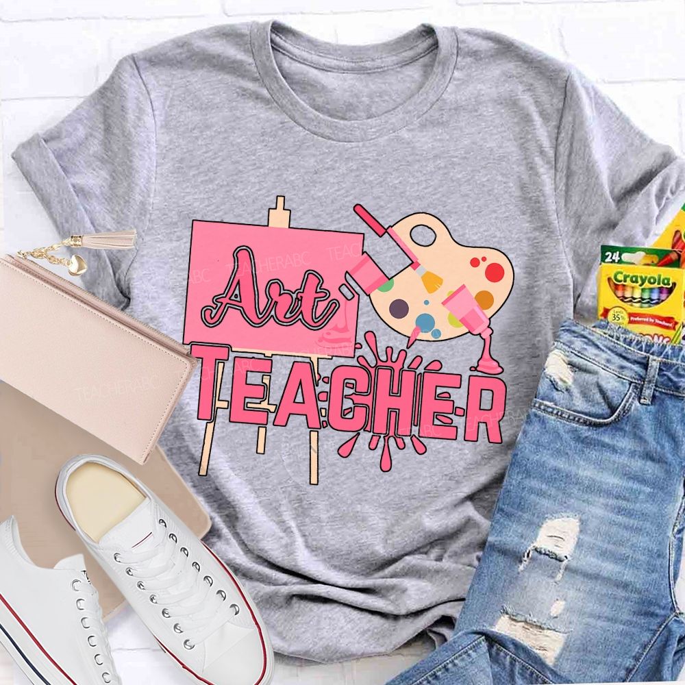 Art Teacher And Dyeing Plate Teacher T-shirt