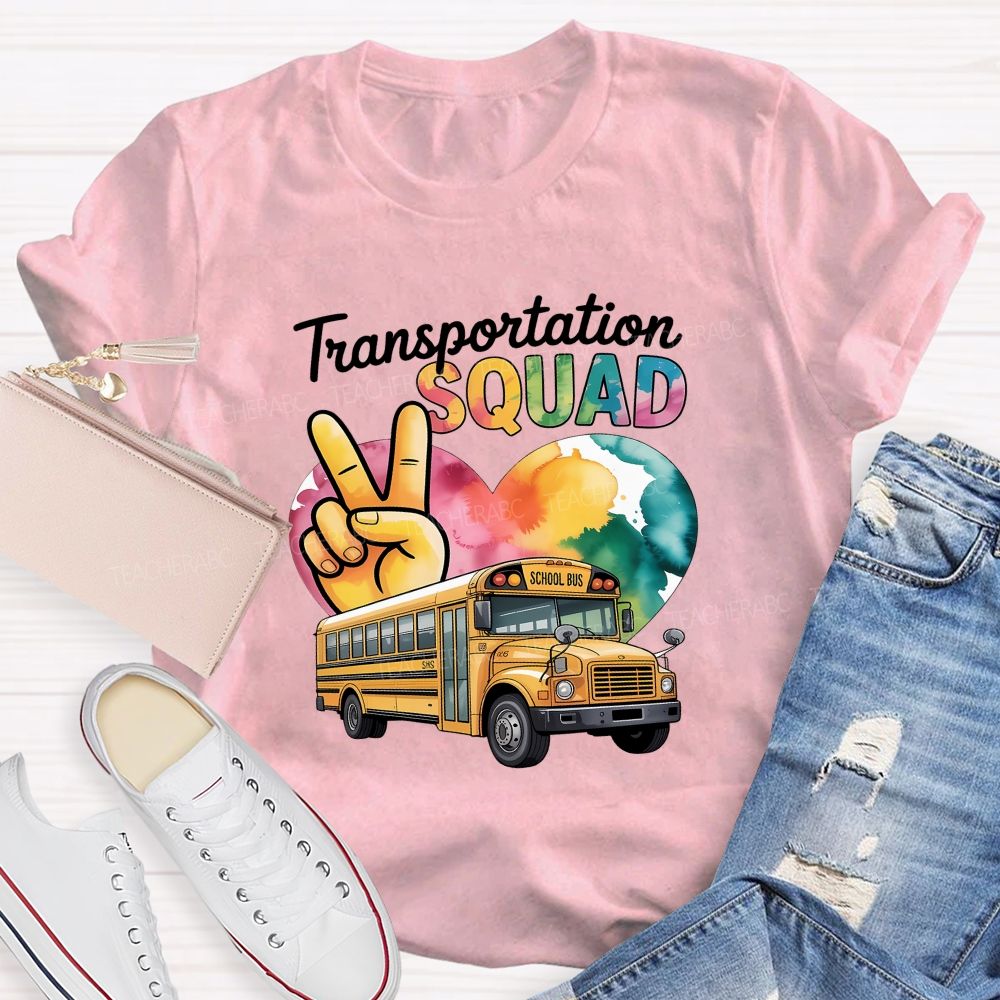 Transportation Squad School Bus Driver T-shirt
