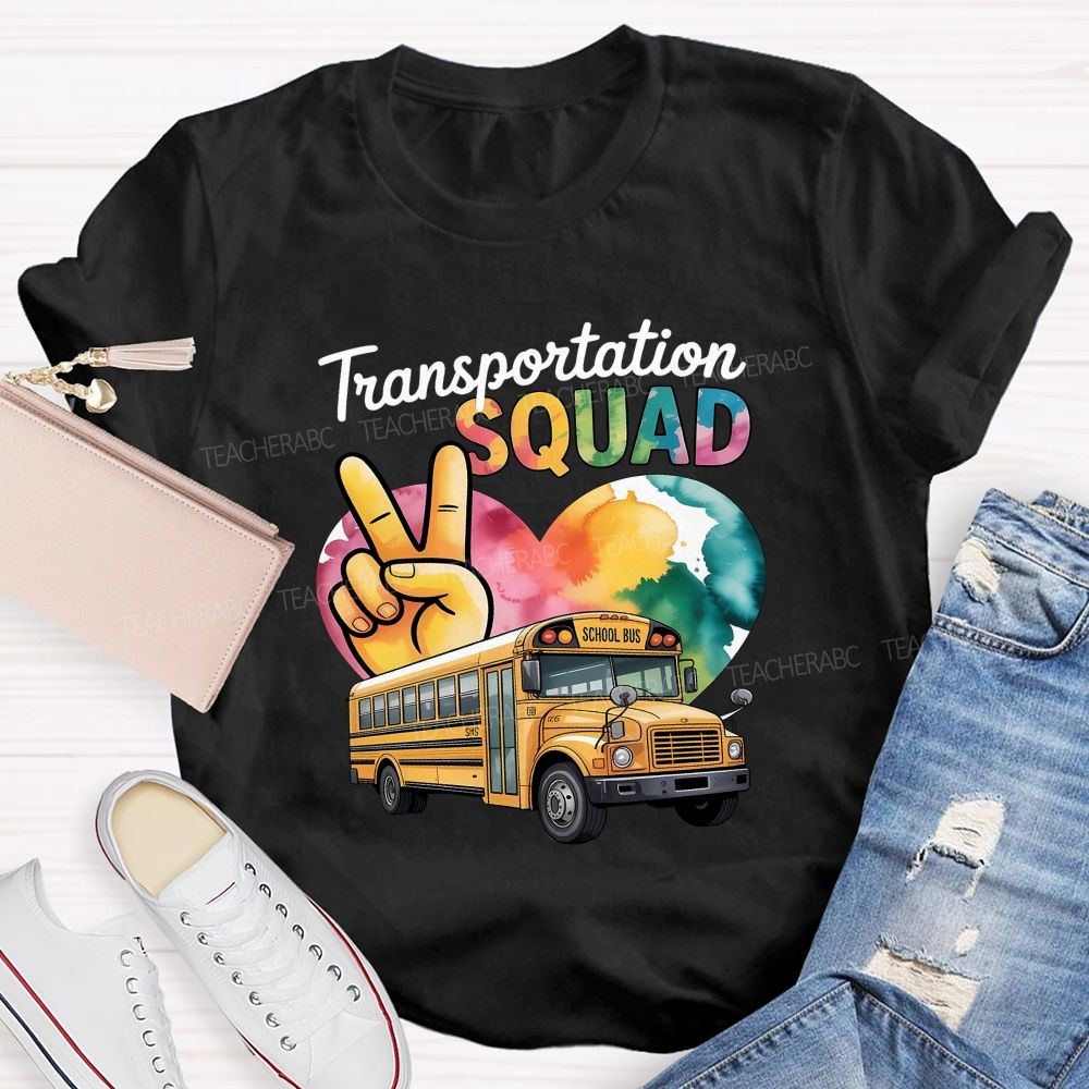 Transportation Squad School Bus Driver T-shirt