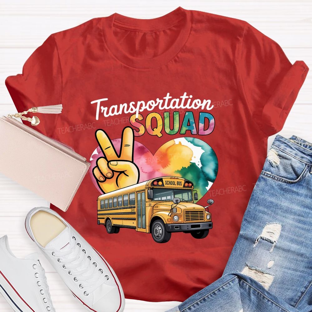 Transportation Squad School Bus Driver T-shirt