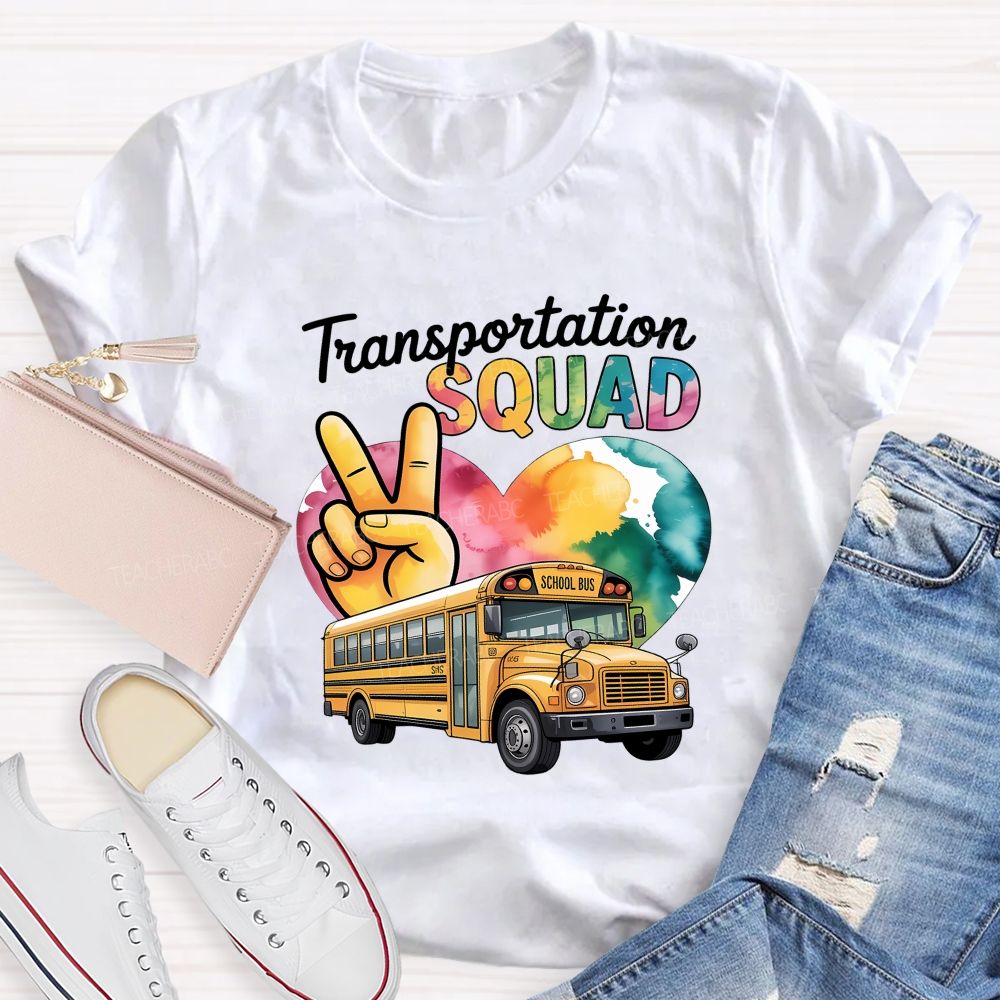 Transportation Squad School Bus Driver T-shirt