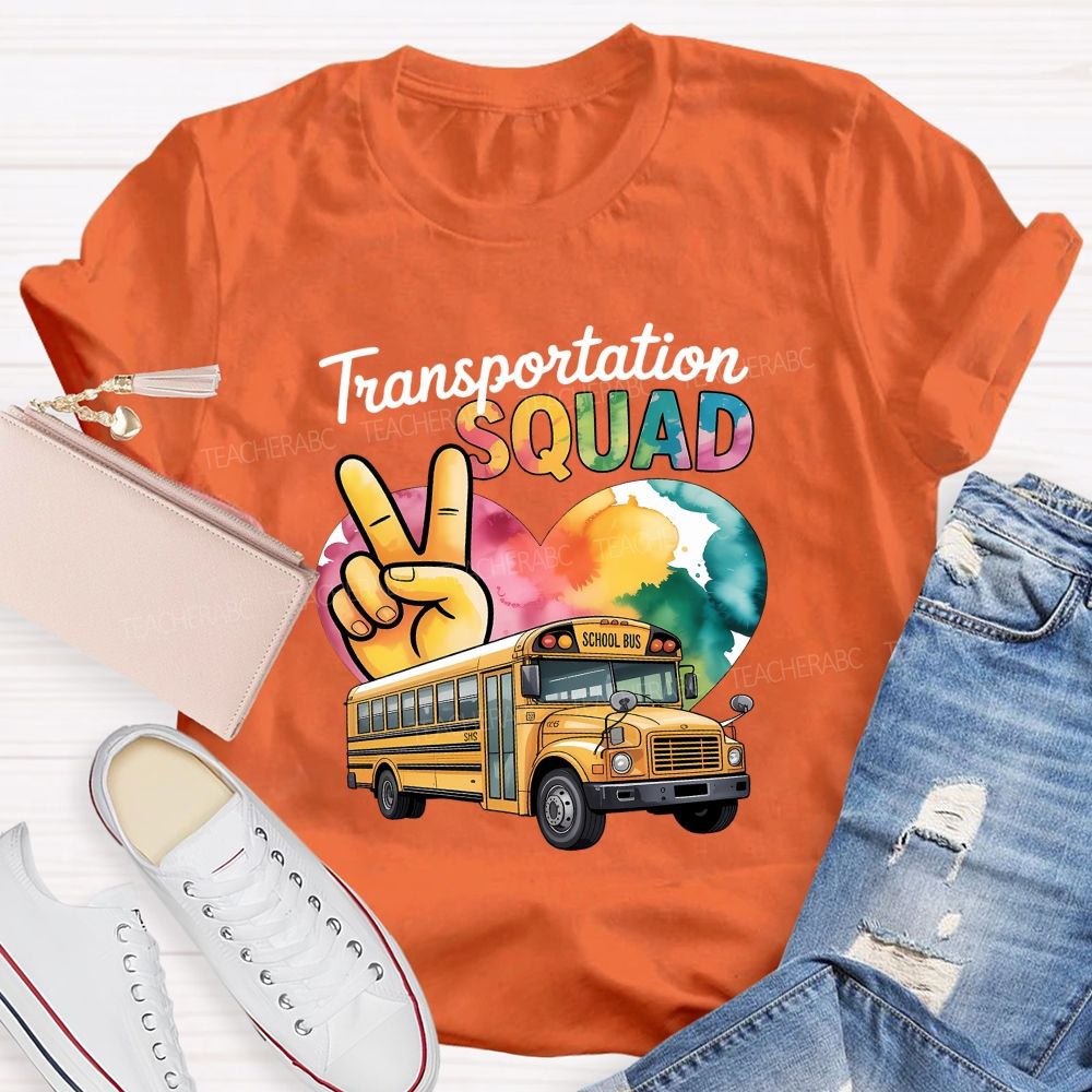 Transportation Squad School Bus Driver T-shirt