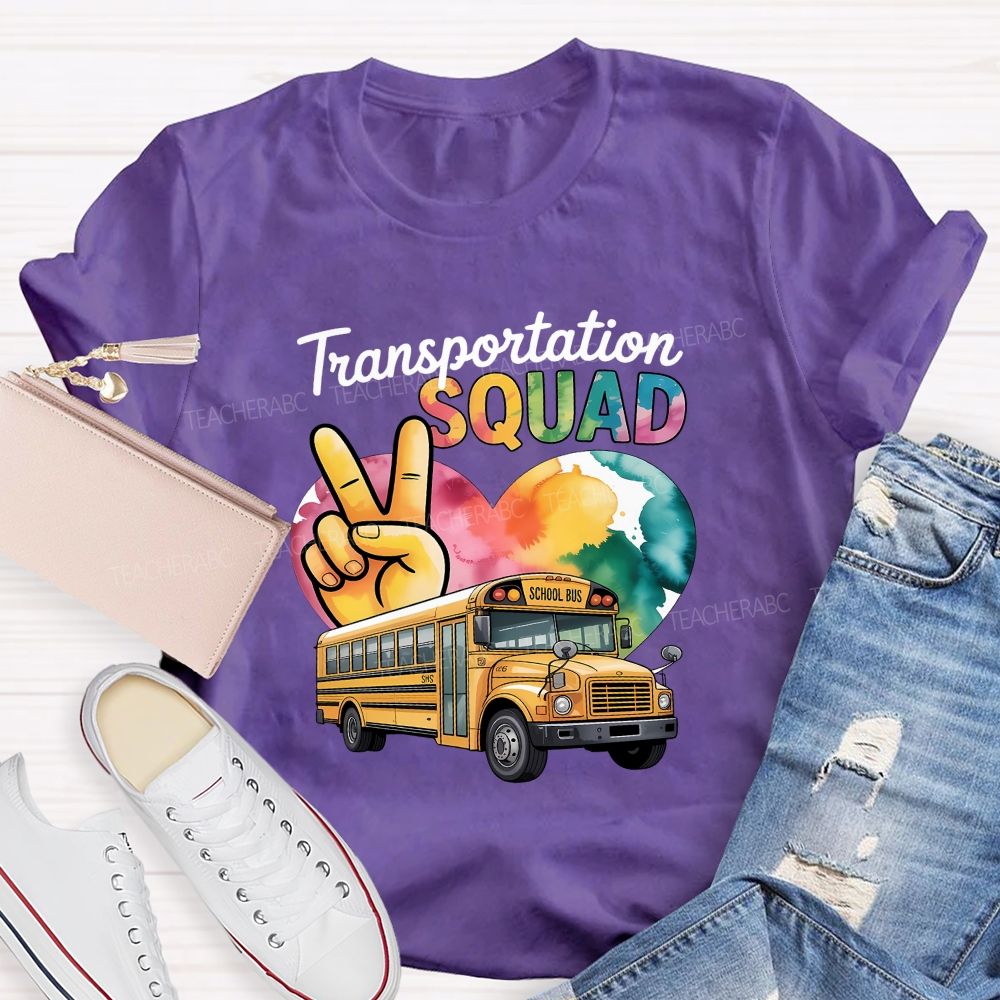 Transportation Squad School Bus Driver T-shirt