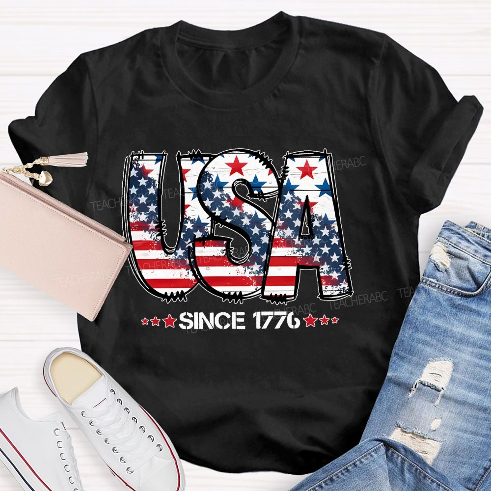 USA Since 1776  Teacher T-shirt