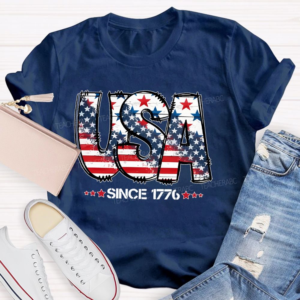 USA Since 1776  Teacher T-shirt