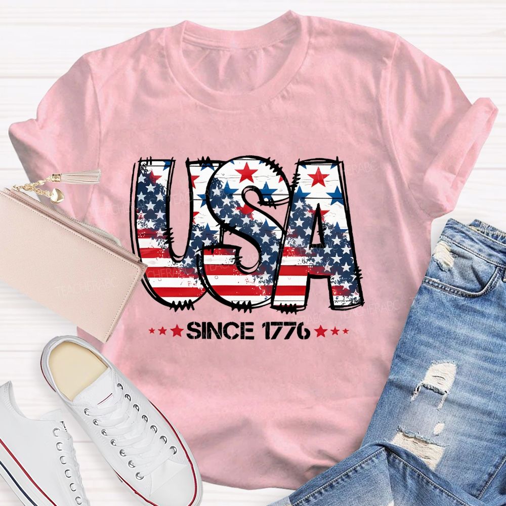 USA Since 1776  Teacher T-shirt
