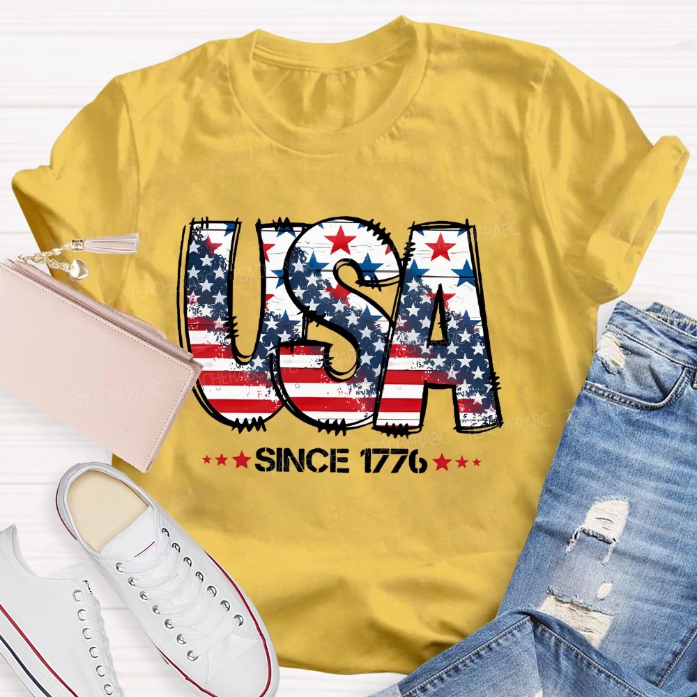 USA Since 1776  Teacher T-shirt
