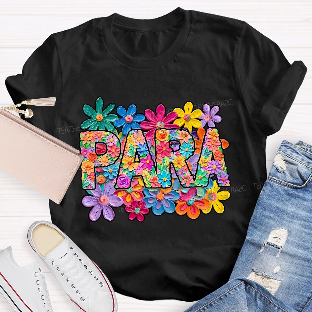 Para Professional Full Of Flower Power T-shirt