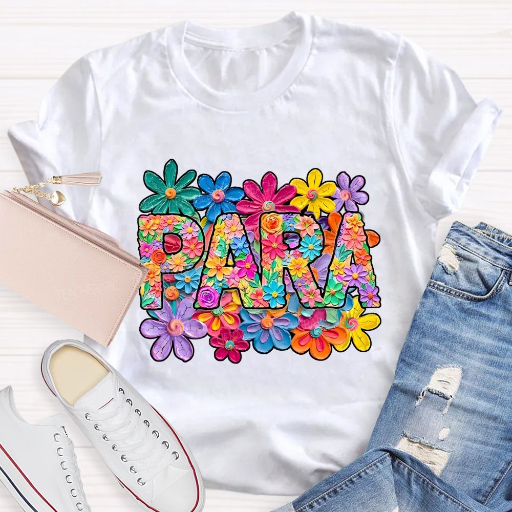 Para Professional Full Of Flower Power T-shirt