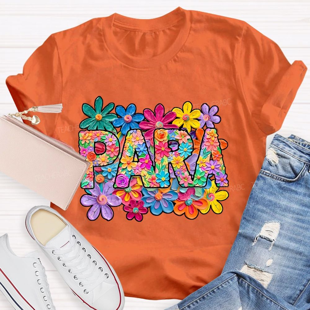 Para Professional Full Of Flower Power T-shirt