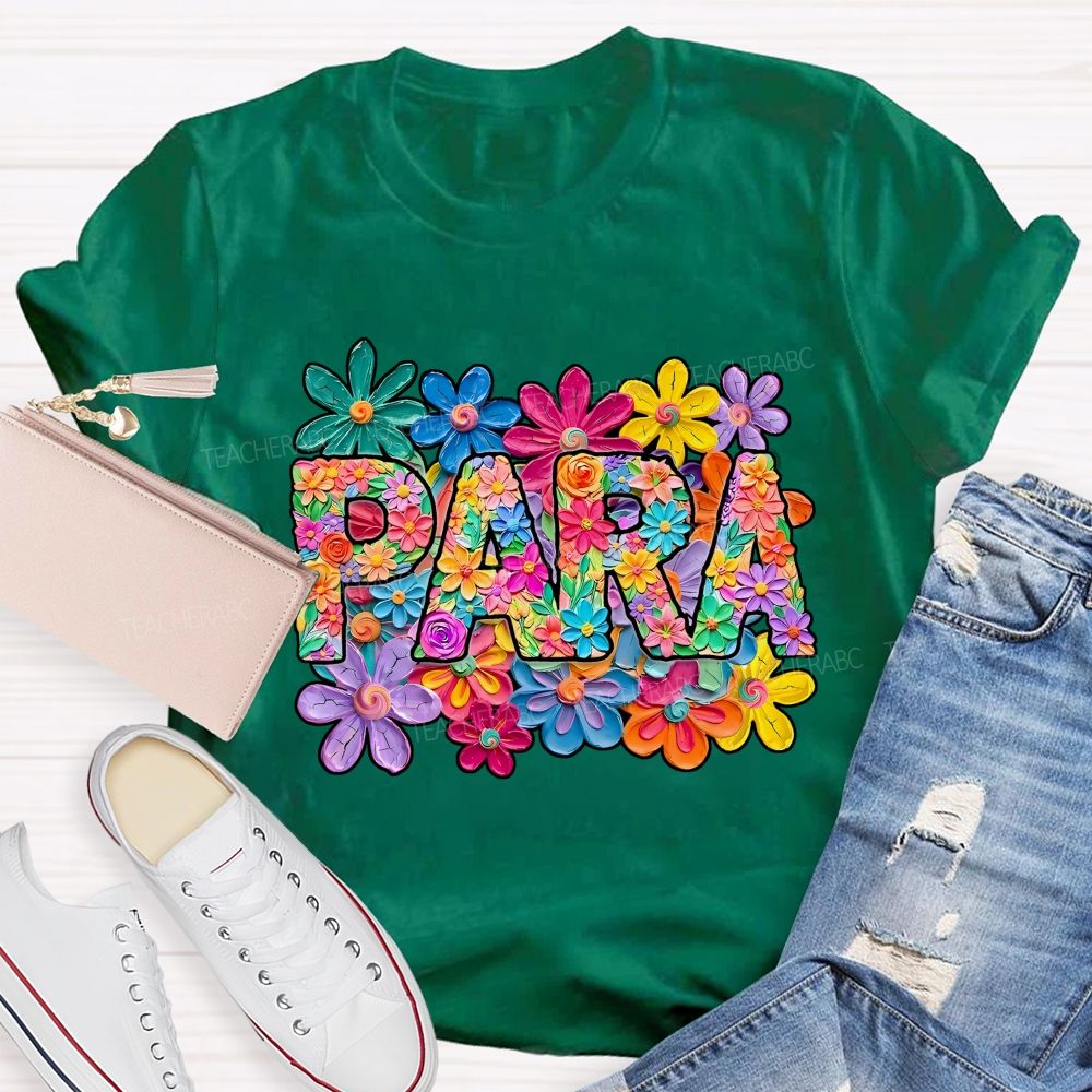 Para Professional Full Of Flower Power T-shirt