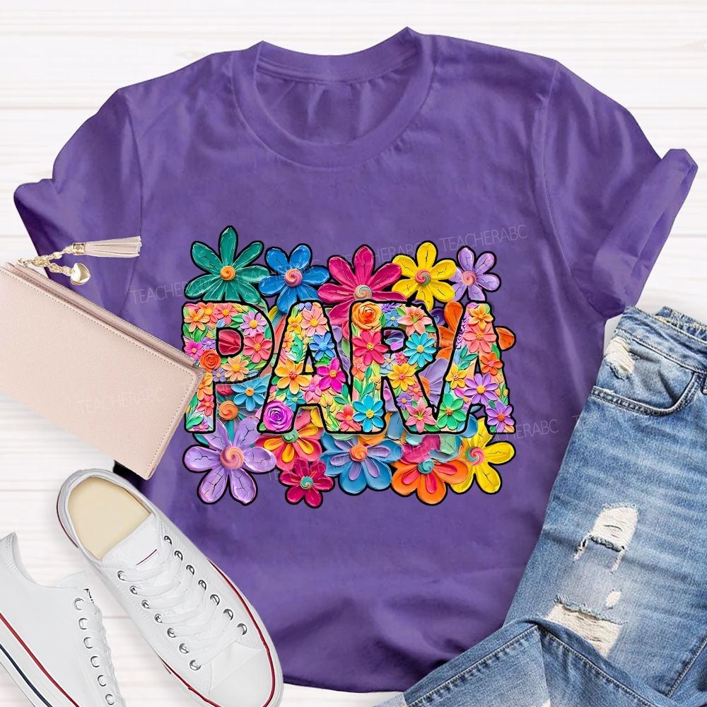 Para Professional Full Of Flower Power T-shirt
