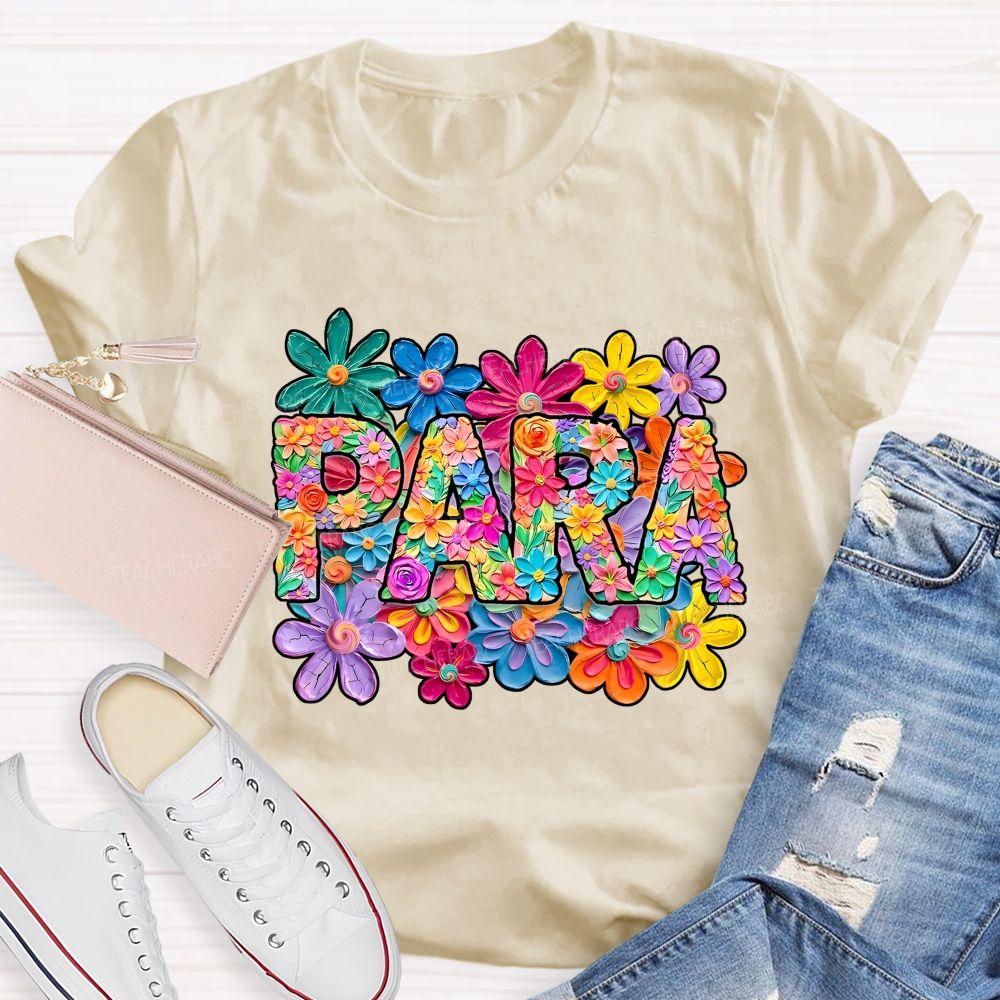 Para Professional Full Of Flower Power T-shirt