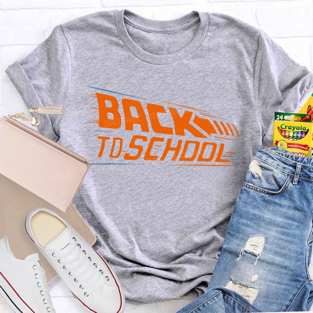 Back To School Letters Graphics  Teacher T-shirt