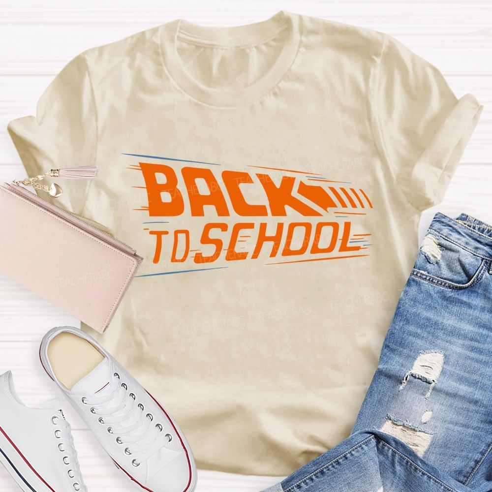 Back To School Letters Graphics  Teacher T-shirt