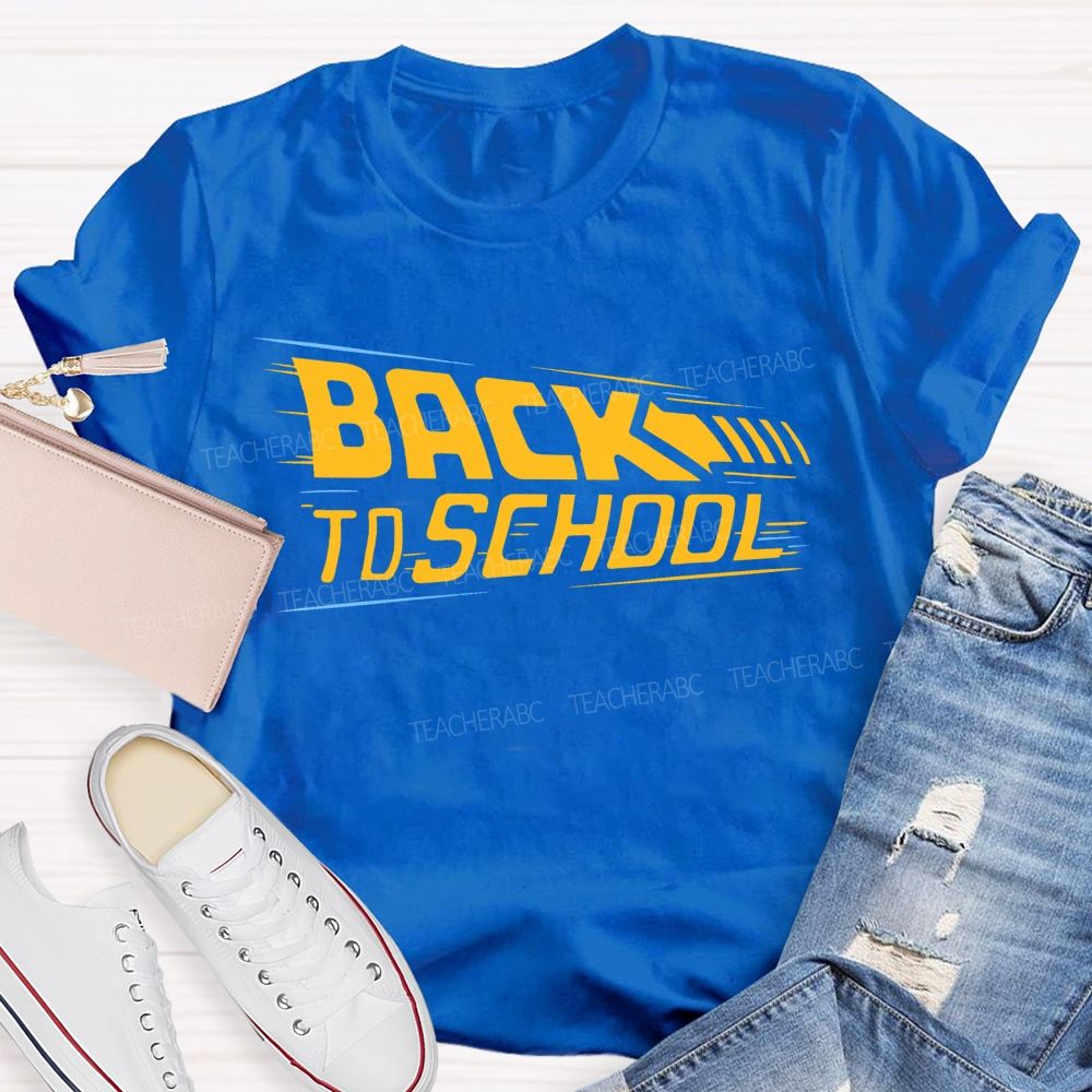 Back To School Letters Graphics  Teacher T-shirt