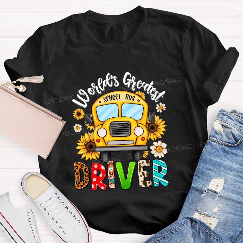 World'S Greatest School Bus Driver Teacher T-shirt