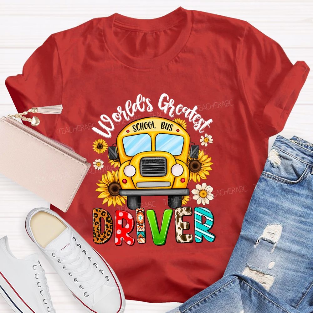 World'S Greatest School Bus Driver Teacher T-shirt