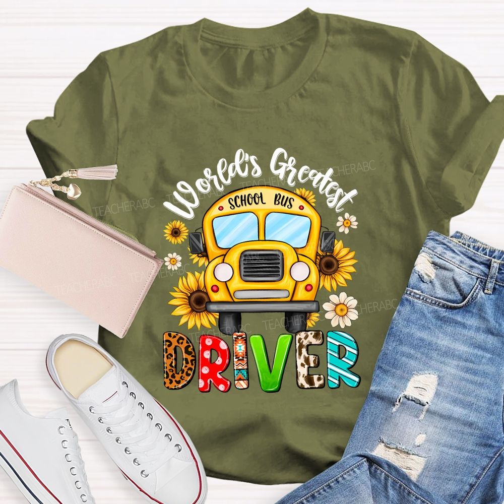 World'S Greatest School Bus Driver Teacher T-shirt