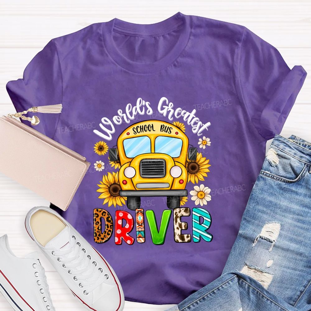 World'S Greatest School Bus Driver Teacher T-shirt