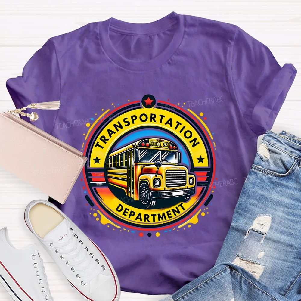 Transportation Department School Bus Driver T-shirt