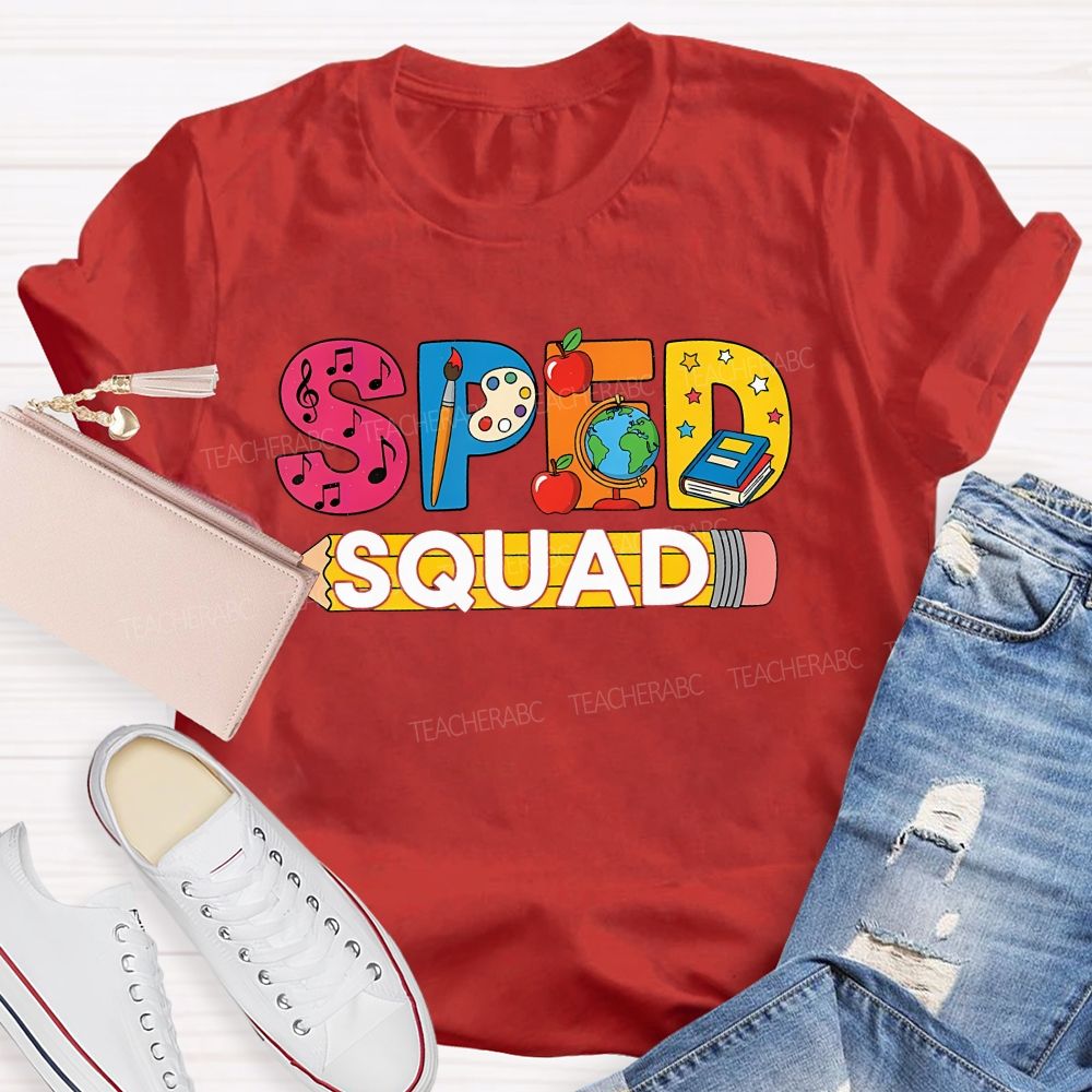 Special Education Sped Squad Teacher T-shirt