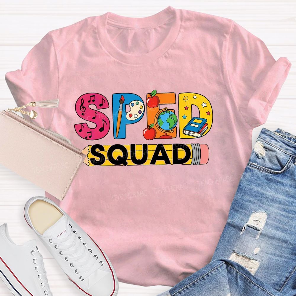Special Education Sped Squad Teacher T-shirt