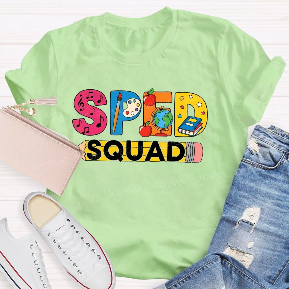 Special Education Sped Squad Teacher T-shirt