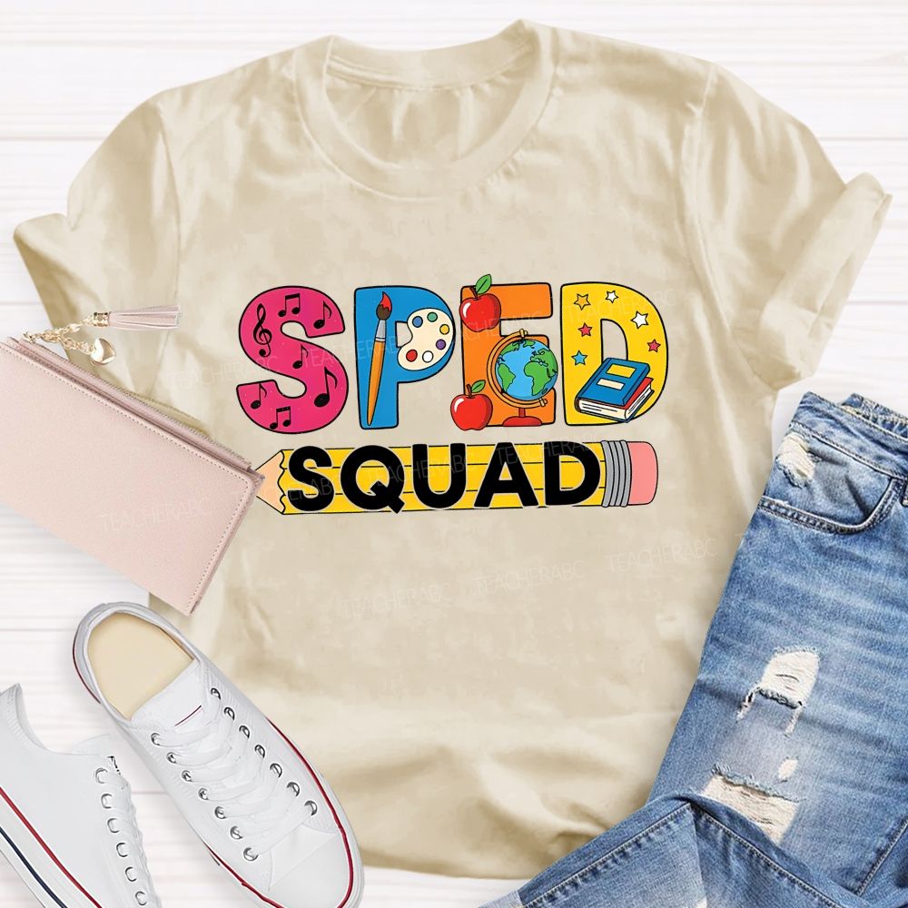 Special Education Sped Squad Teacher T-shirt
