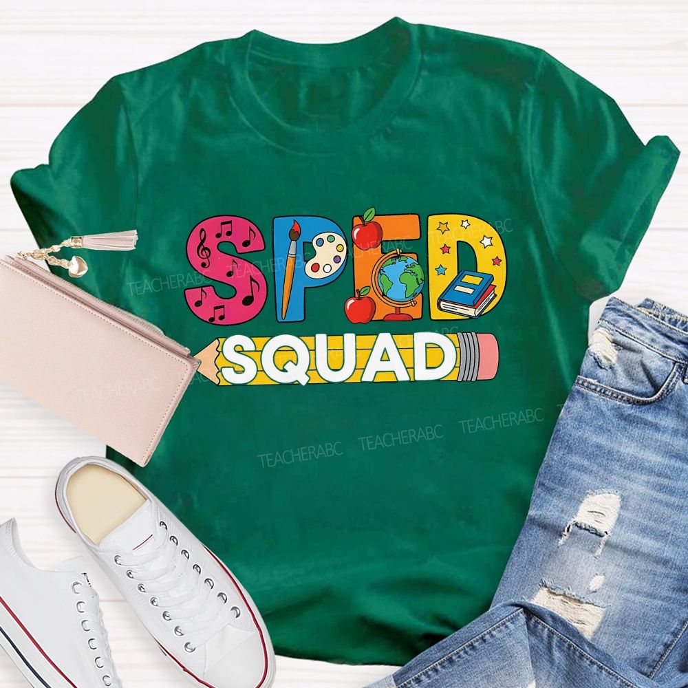 Special Education Sped Squad Teacher T-shirt