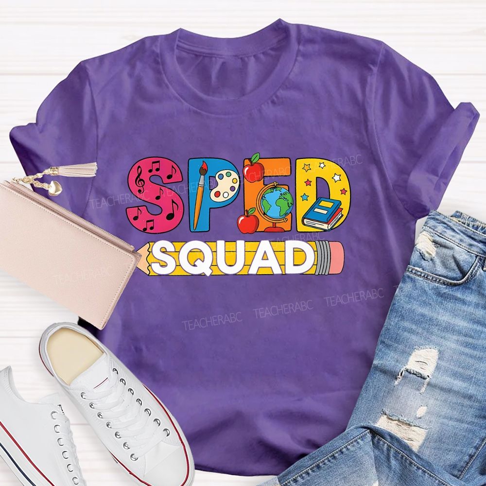 Special Education Sped Squad Teacher T-shirt